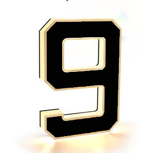 GlowMark™ LED Lighted House Numbers — Modern Outdoor Address Sign