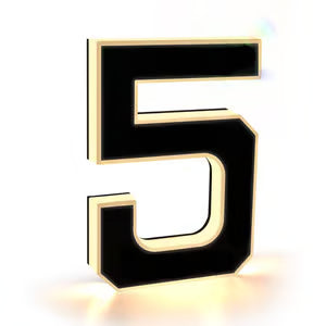 GlowMark™ LED Lighted House Numbers — Modern Outdoor Address Sign
