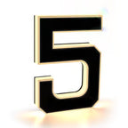 GlowMark™ LED Lighted House Numbers — Modern Outdoor Address Sign