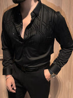 Electrify Jacquard Shirt – Black