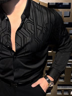 Electrify Jacquard Shirt – Black