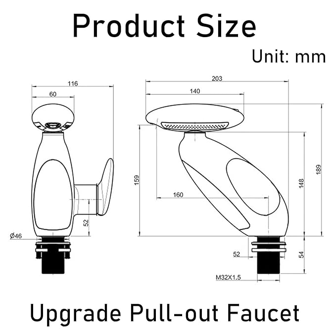FlowLux™ LED Waterfall Pull-Out Bathroom Faucet