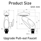 FlowLux™ LED Waterfall Pull-Out Bathroom Faucet