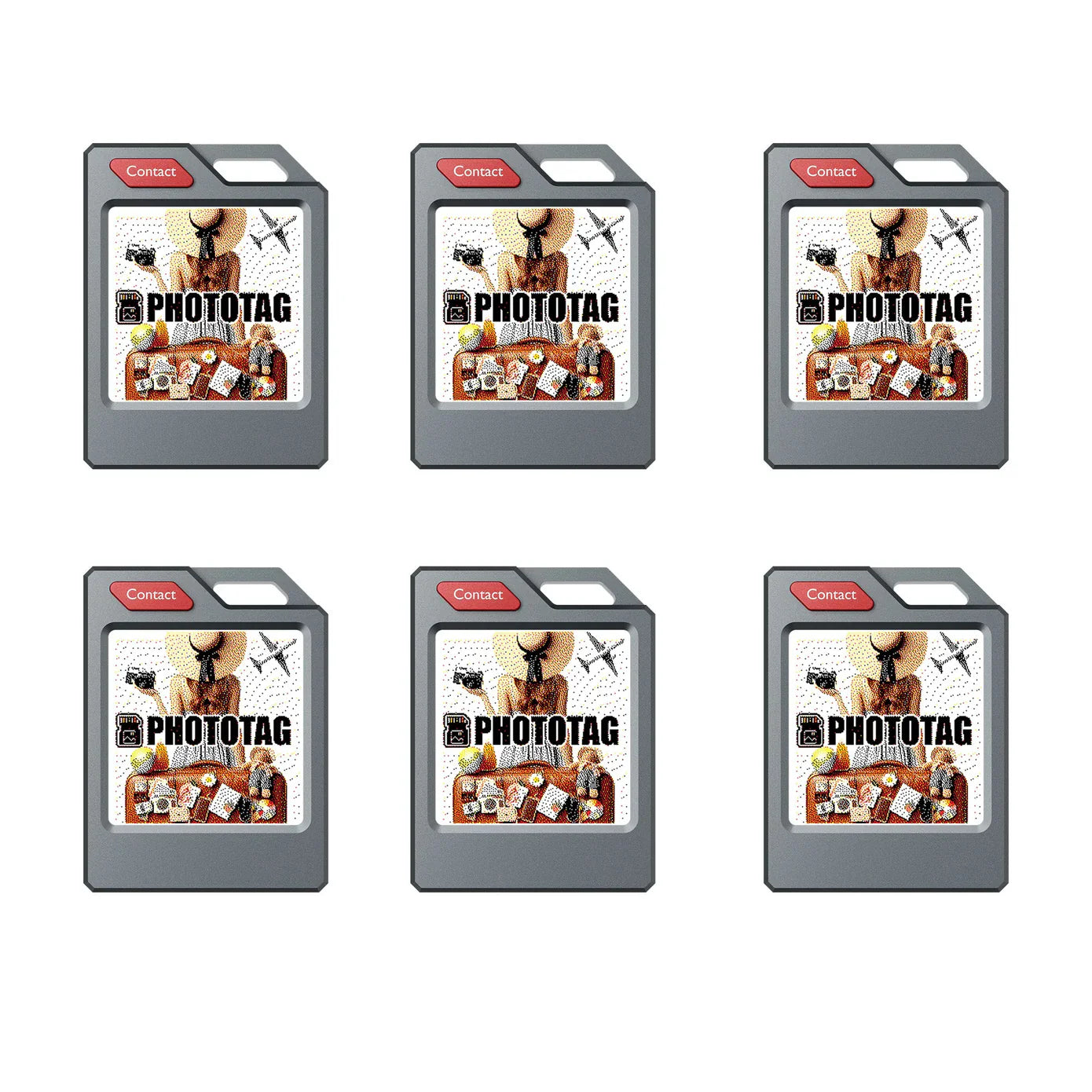 PhotoTag™ Color E-Ink Bluetooth Tracker (iOS & Android)