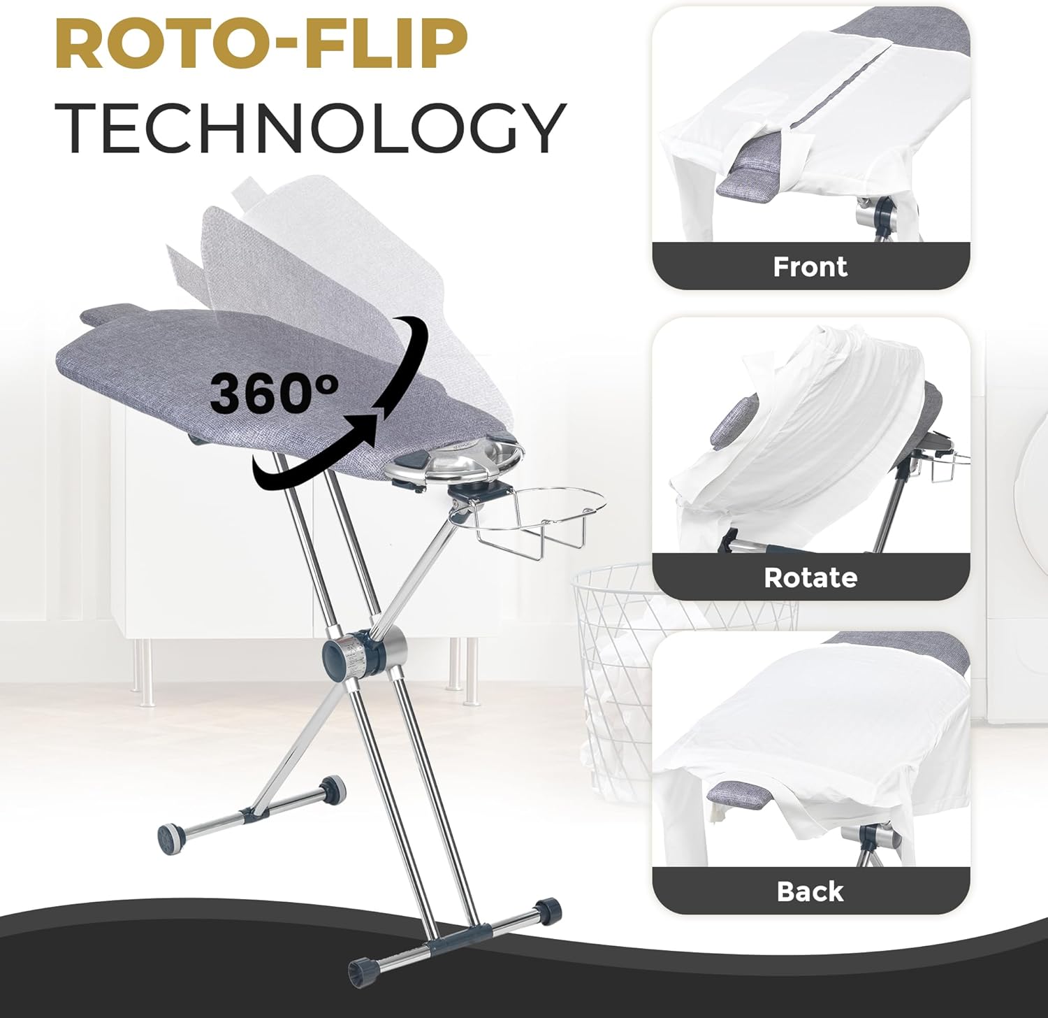 Dazzl 360 Adjustable Rotating Ironing Board