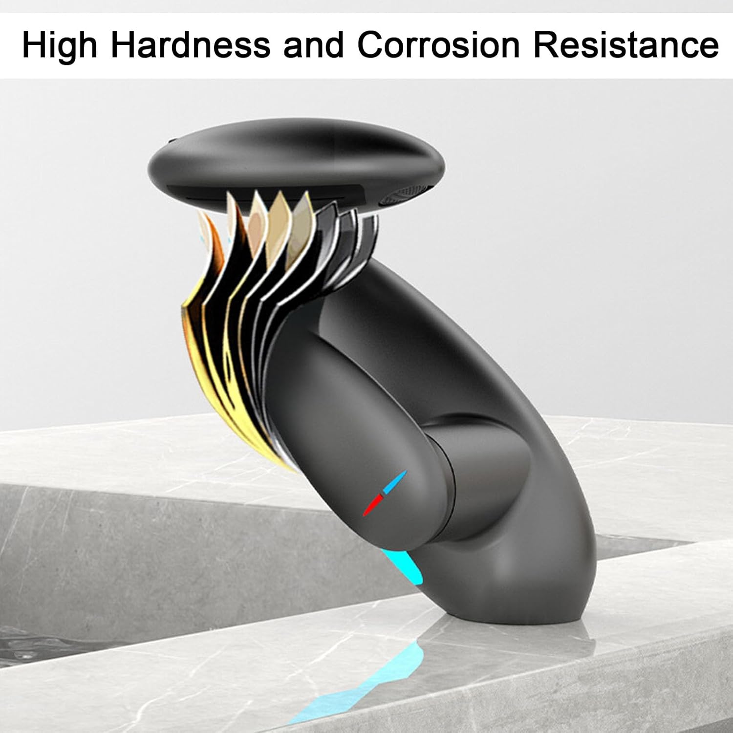 FlowLux™ LED Waterfall Pull-Out Bathroom Faucet