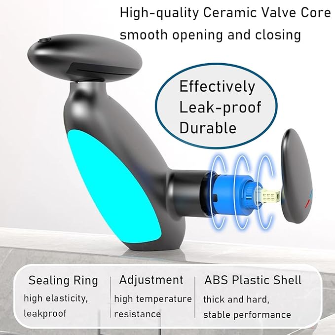 FlowLux™ LED Waterfall Pull-Out Bathroom Faucet