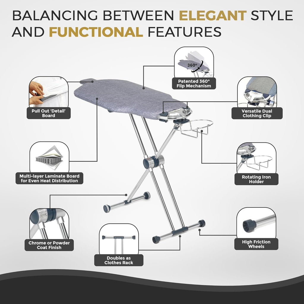 Dazzl 360 Adjustable Rotating Ironing Board