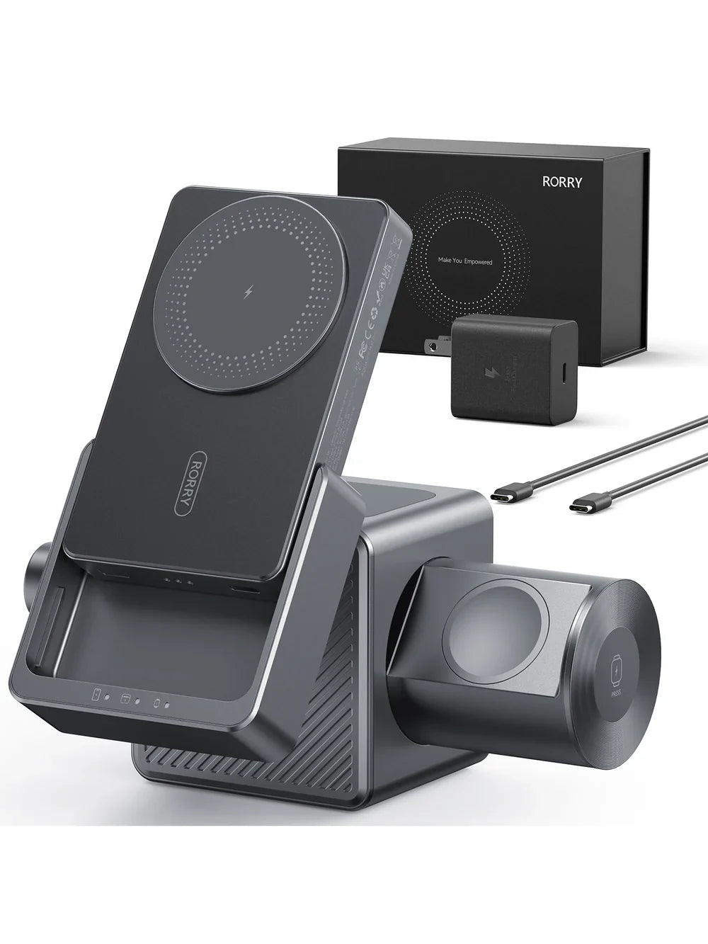 NanoCharge Pro 3-in-1 Smart Charging Station with Power Bank