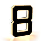 GlowMark™ LED Lighted House Numbers — Modern Outdoor Address Sign
