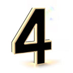 GlowMark™ LED Lighted House Numbers — Modern Outdoor Address Sign