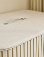 LuxeHaven 90L Bamboo Easy-Empty Dual Tote Laundry Hamper