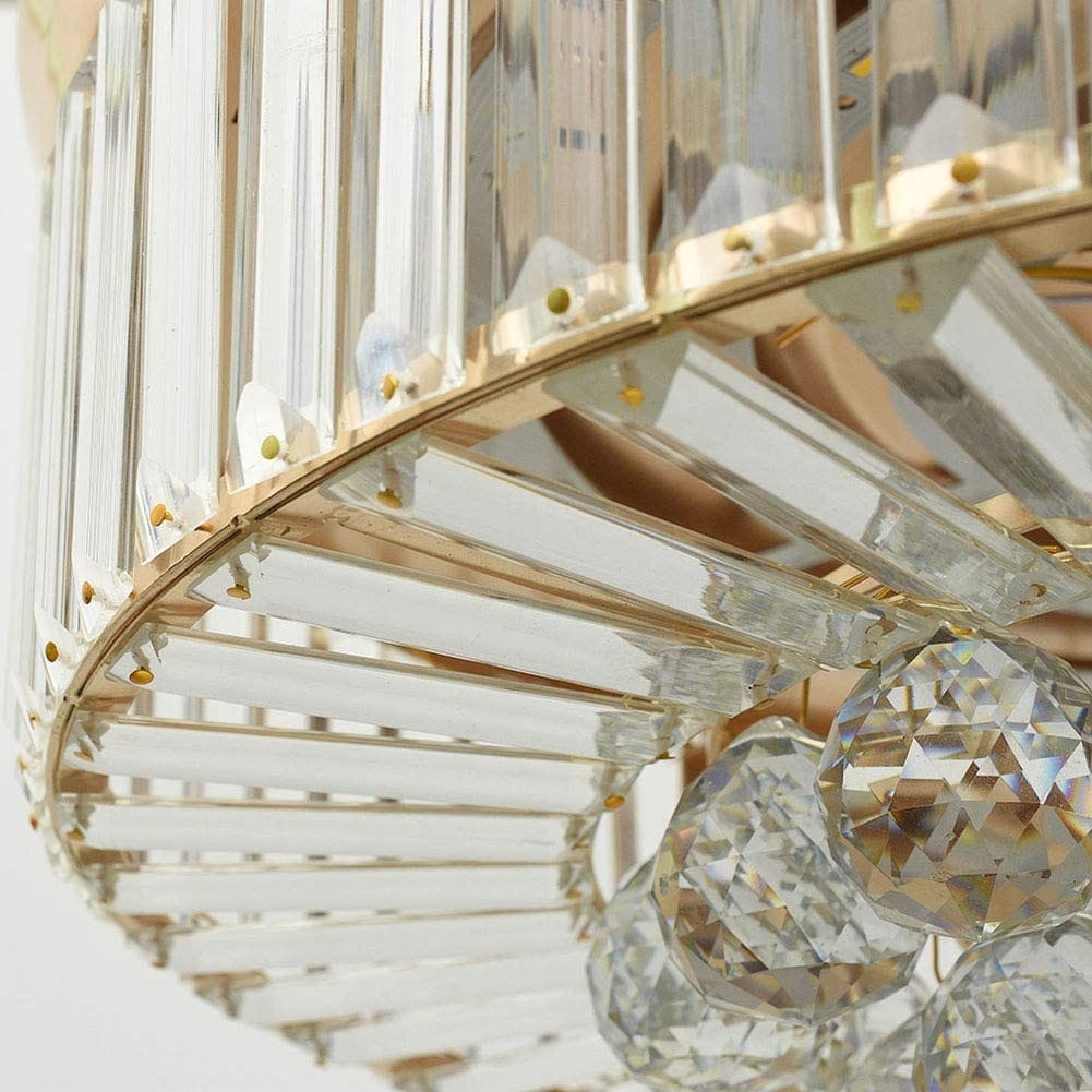 Golden Zenith: 2-in-1 Luxury Chandelier Fan