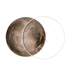 Zenith Moon: LED Floating Wall Art