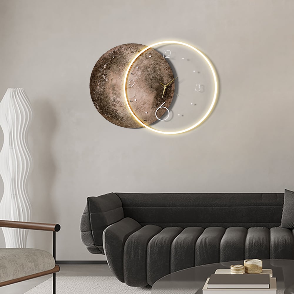 Zenith Moon: LED Floating Wall Art