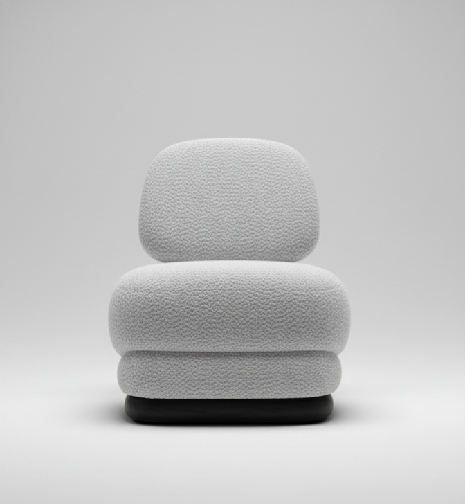The Luna Sculptural Lounge Chair