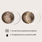 Zenith Moon: LED Floating Wall Art