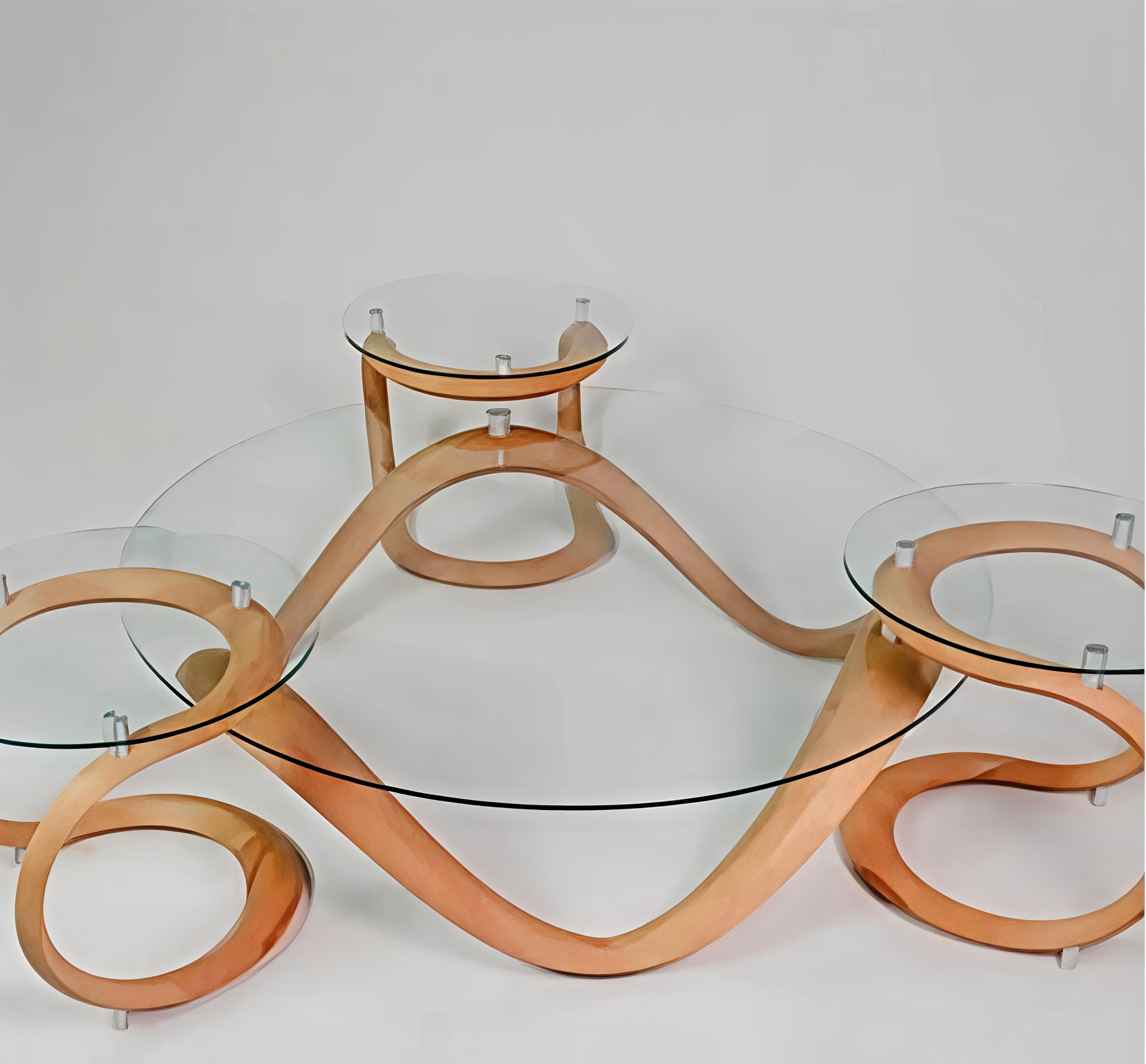 Infinite Loop Glass Table