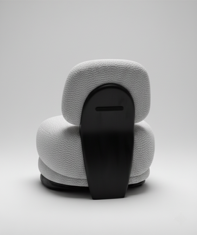 The Luna Sculptural Lounge Chair