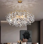 The Gilded Willow: 12-Light Crystal Branch Chandelier