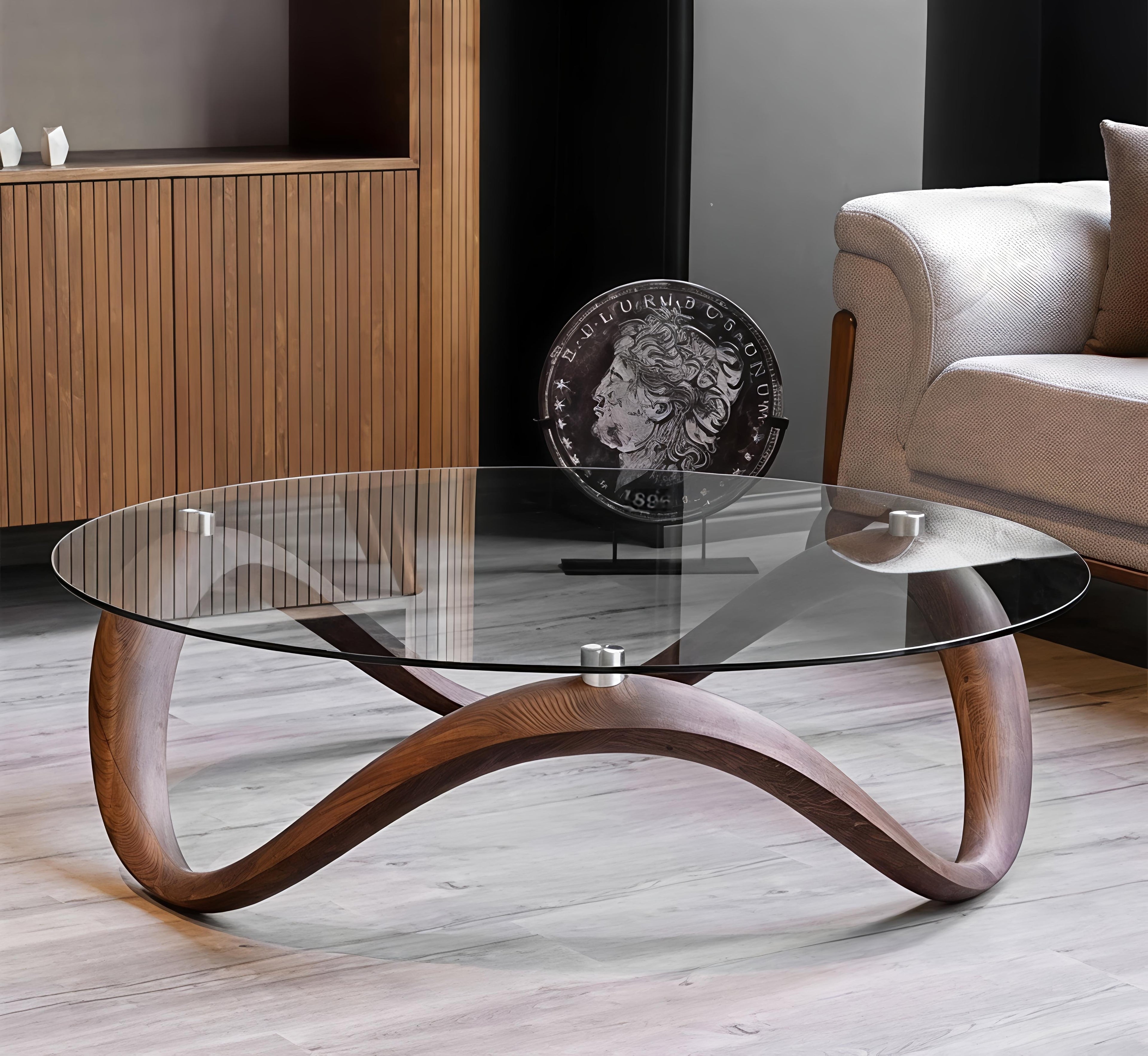 Infinite Loop Glass Table